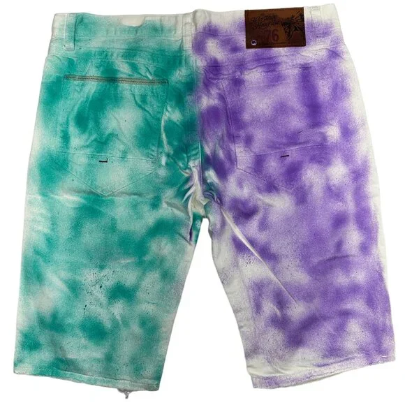 Reworked Heritage America Destroyed Denim Shorts (40) - Picture 2 of 10